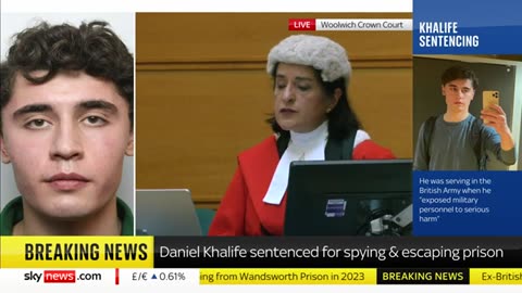 Ex-soldier Daniel Khalife jailed for 14 years for prison escape and spying for I