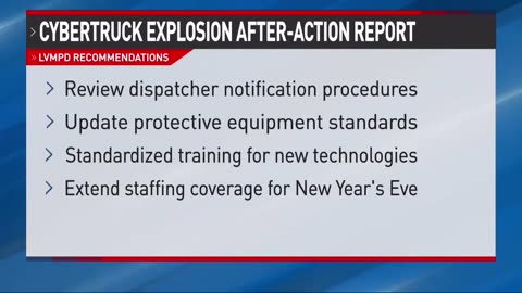 11/4 Police After Action Report Finds Gaps in Trump Hotel Cybertruck Bomb Hoax Response-Doc in DESCR