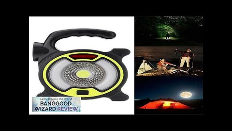 150LM COB Work Light 4 Mode USB Rechargeable Searchlight 200m Outdoor Fishing Review