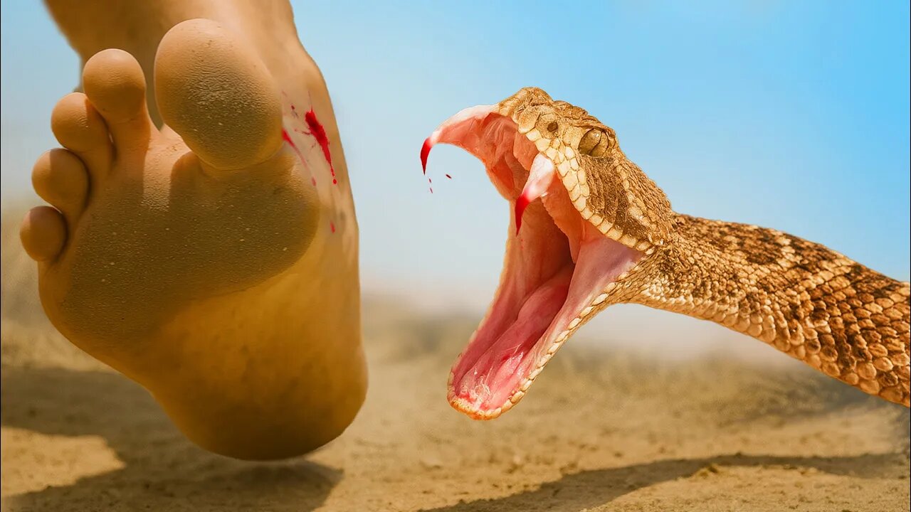 BITTEN by Venomous Rattlesnake - Trying to Survive