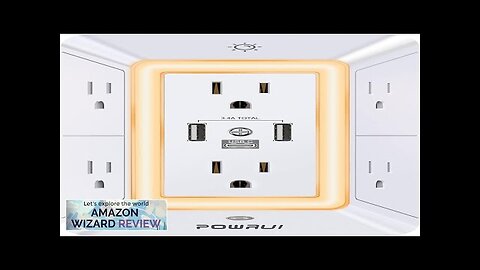 Multi Plug Outlet Surge Protector POWRUI 6 Outlet Extender with 3 Review