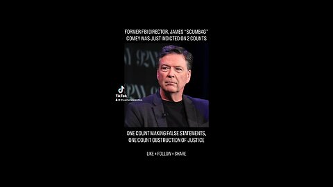 Jim Comey indicted on 2 counts