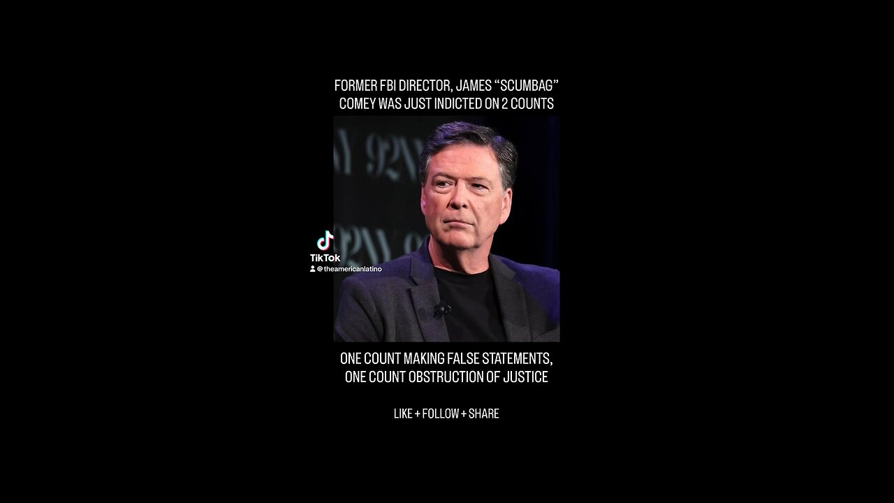 Jim Comey indicted on 2 counts