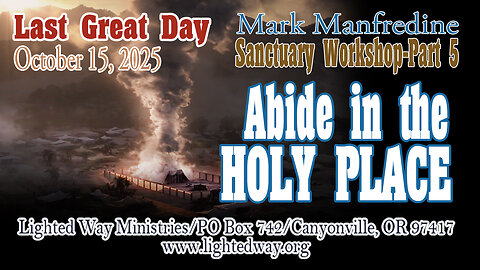 Sanctuary Workshop 5_Abide in the Holy Place