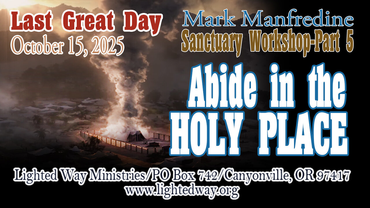 Sanctuary Workshop 5_Abide in the Holy Place
