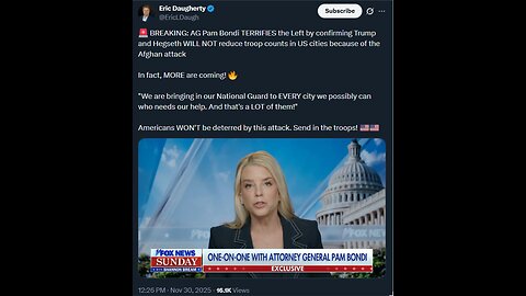 🚨 BREAKING: AG Pam Bondi TERRIFIES the Left by confirming Trump and Hegseth WILL