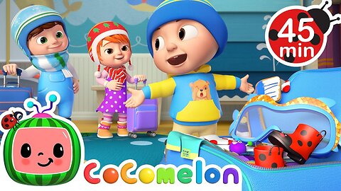 Winter Family Road Trip Song! Wheels on the Camper Van + MORE CoComelon Nursery Rhymes & Songs