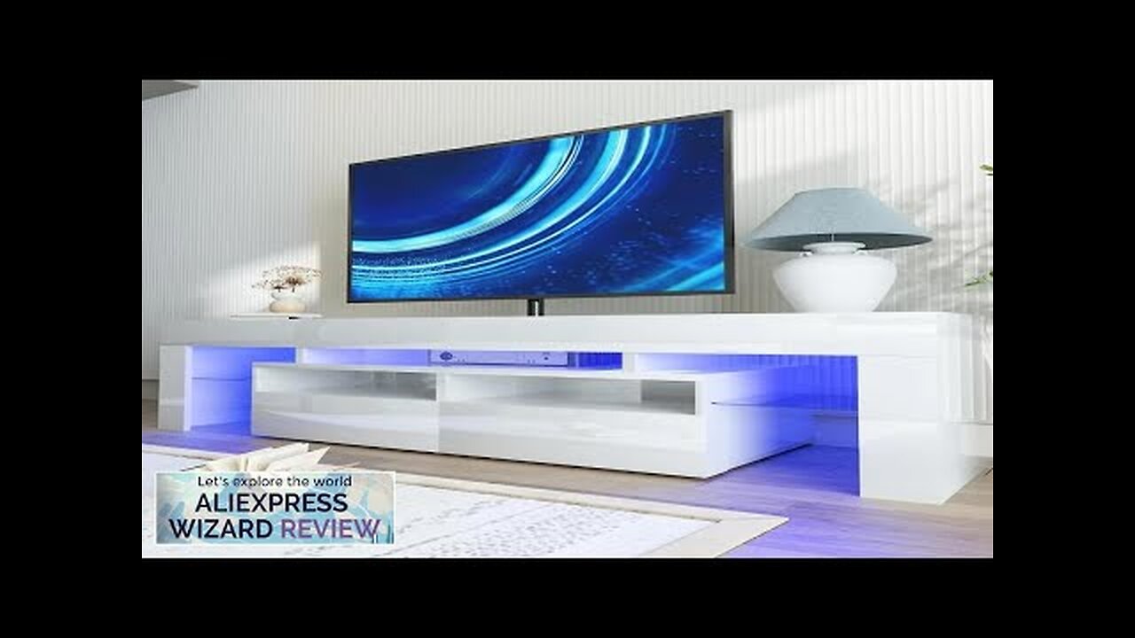 LED TV Stand for Max 70in TV Gaming Entertainment Center with Drawers Review