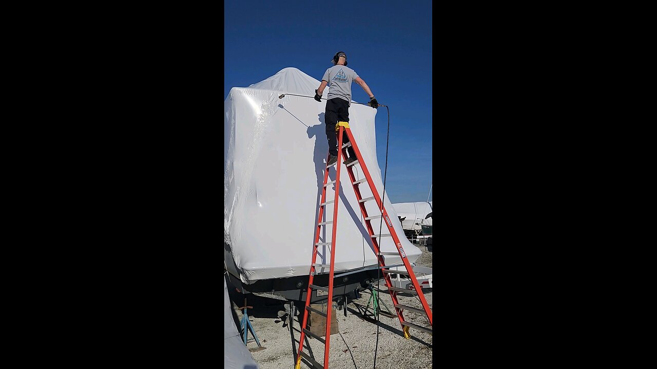 Shrinking a boat cover