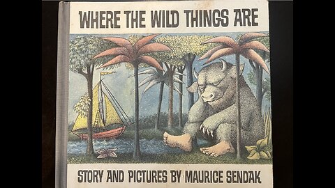 Reading where the wild things are for my grandson