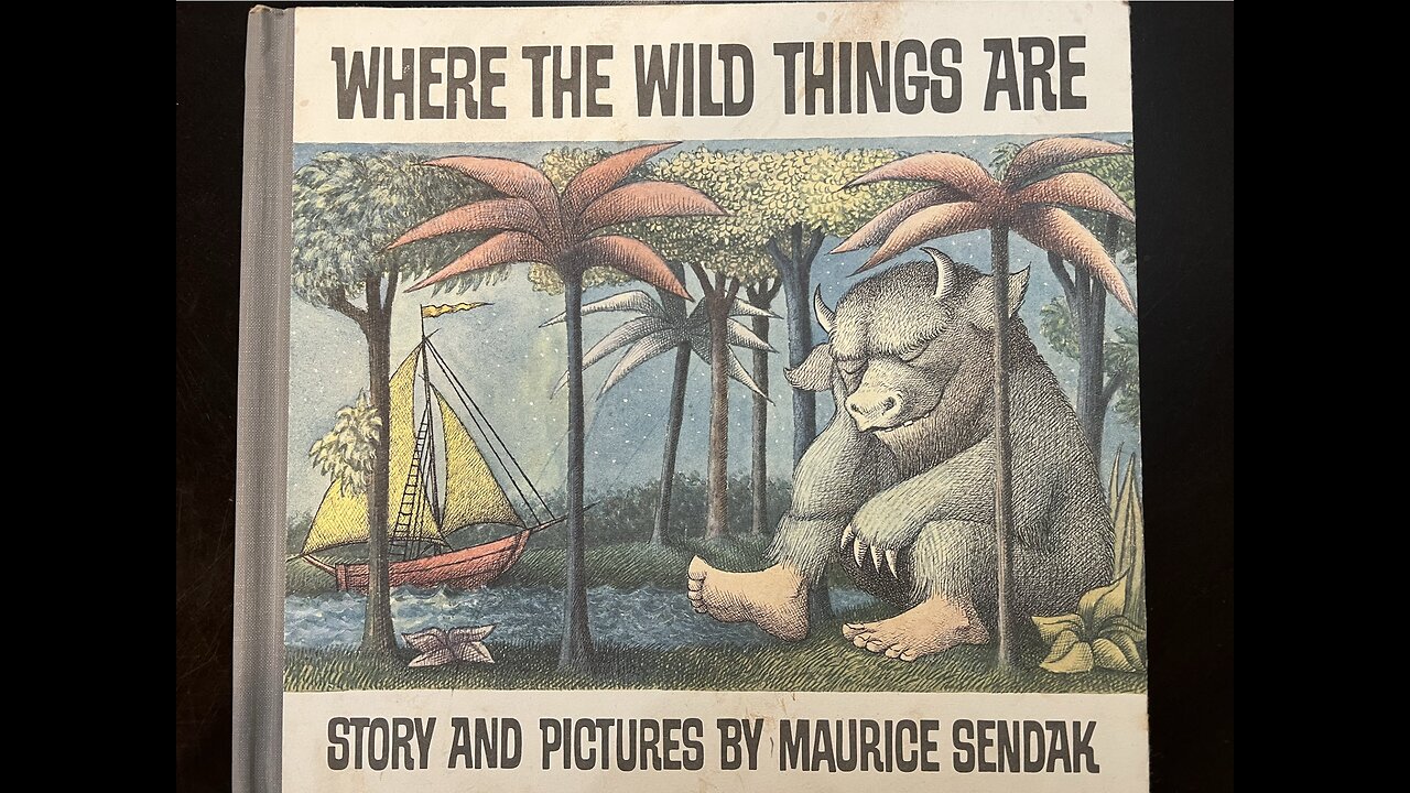 Reading where the wild things are for my grandson