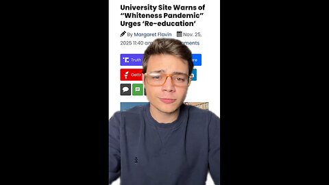 Victor Reacts: Liberal University Goes All In on Ant-White Racism