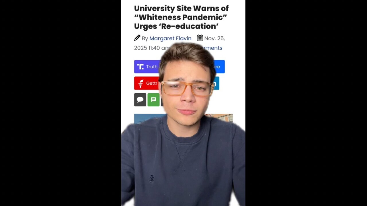 Victor Reacts: Liberal University Goes All In on Ant-White Racism