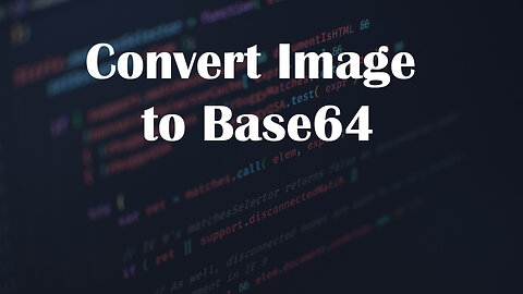 Convert Image to Base64