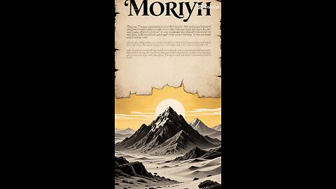 “Take your son, your only son, whom you love—Isaac—and go to the region of Moriah.
