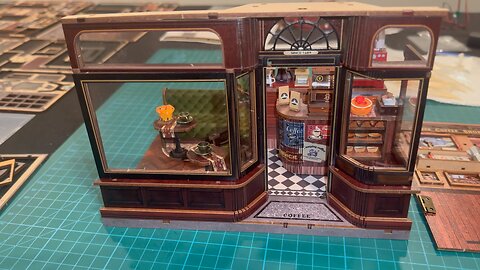 Cutebee Corner Coffee Shop Part 1 #cutebee #booknook #miniaturehouse