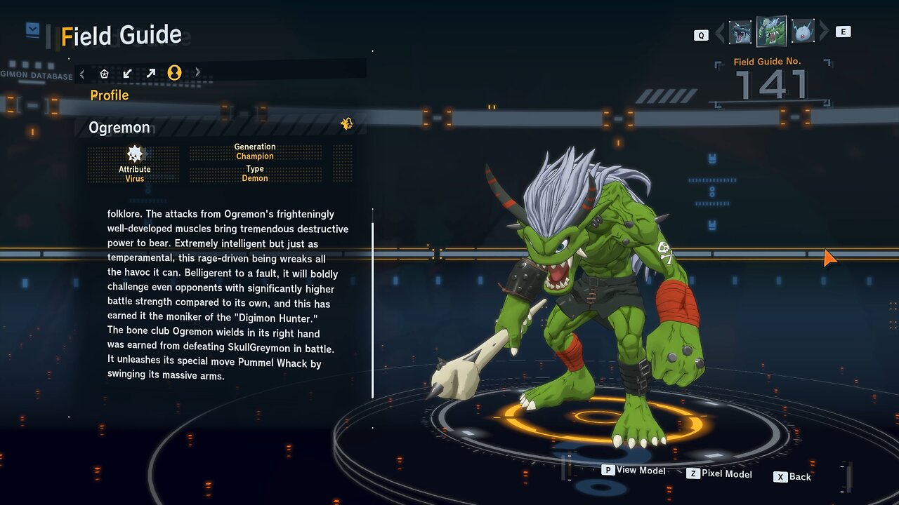 ogremon all digivolution/de-digivolution/profile Digimon Story Time Stranger