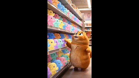 🍭😺 Cute Cat And The Elephant Candy Adventure: From Fear To Floating Happiness #hmminds