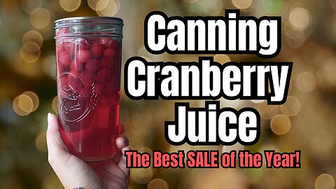 Canning Cranberry Juice