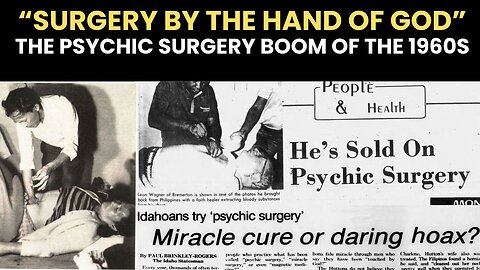 The Psychic Surgery Craze of the 1960s