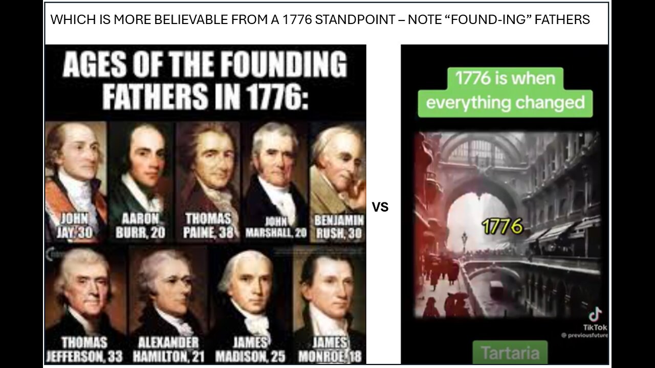 1776 IS WHEN EVERYTHING CHANGED - TARTARIA FOUND-ED AS AMERICA