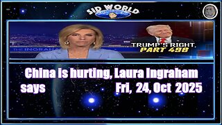China is hurting, Laura Ingraham says