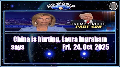 China is hurting, Laura Ingraham says