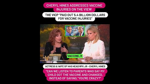 Cheryl Hines addresses vaccine injuries on The View