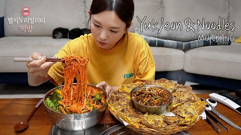 I Love Beef Jeon and Shredded Shallot ☆ Never Fail Spicy Noodle Sauce