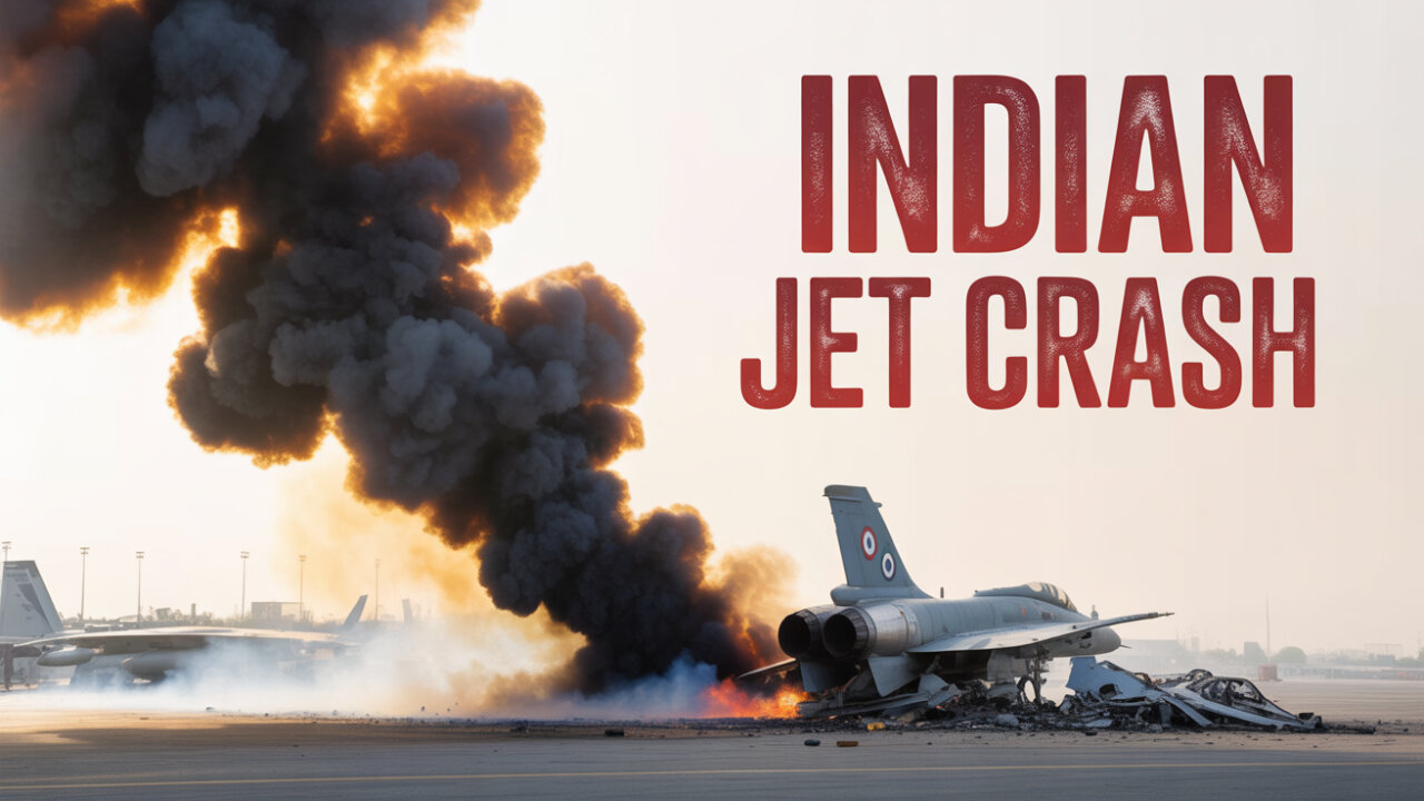 BREAKING: Indian combat aircraft crashes during a demonstration at Dubai Air Show