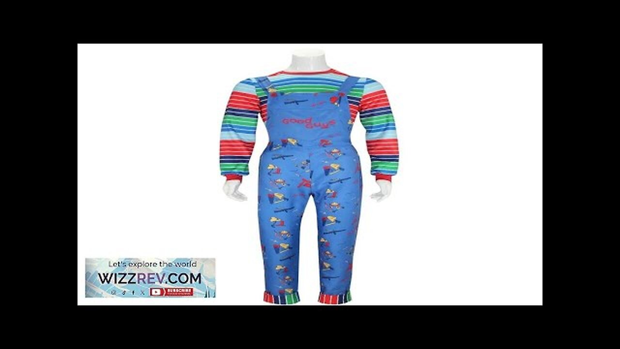 Chucky Cosplay Costume pour hommes et femmes chemise et pantalon trempés film Review