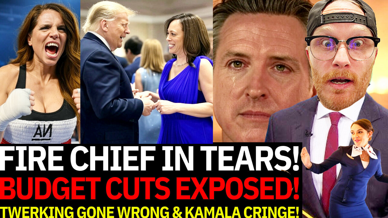 CALIFORNIA ON FIRE: LA Chief in TEARS Over Budget Cuts, Twerking FLIGHT ATTENDANT Goes VIRAL, NANCY MACE vs Jasmine Crockett SHOWDOWN, Kamala Harris’ CRINGIEST Moments, & Gen Z DITCHES TikTok for a New CHINESE APP