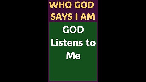 GOD LISTENS TO ME #wordofgod #Jesus #guide #God #power #HolySpirit #purpose #love #good #prayer