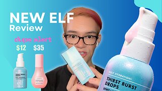 New from Elf Cosmetics! ✨ Thirst Burst Drops, Glow recipe dupe!? 😱💯 1% Hydrating hibiscus complex, 5% Niacinamide, and Hyaluronic acid 💦 Link in description to get yours now 🥰✨