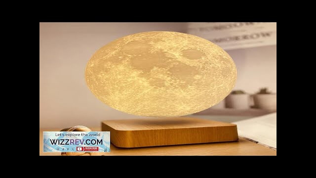 Levitating Luna Maglev Moon Lamp 3D printing Moon 14cm 18cm Three Color Review