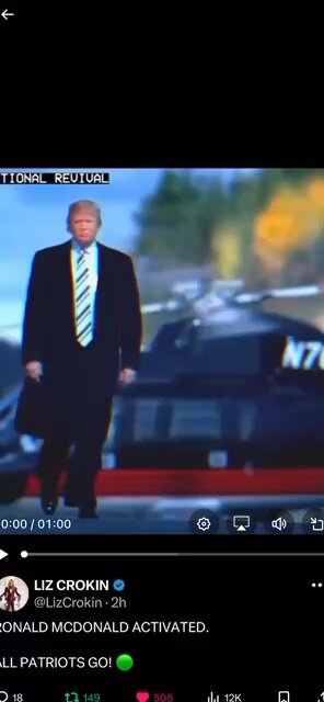 Ronald McDonald activated.