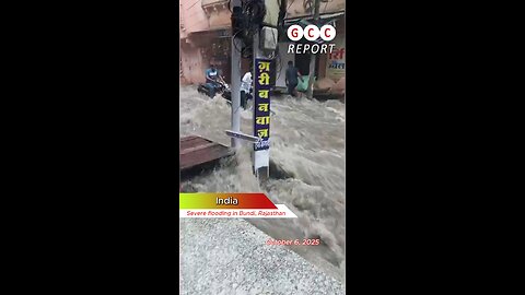 #India #flood #Rajasthan #weather #climate #destruction #anomaly #climatechange 🇮🇳