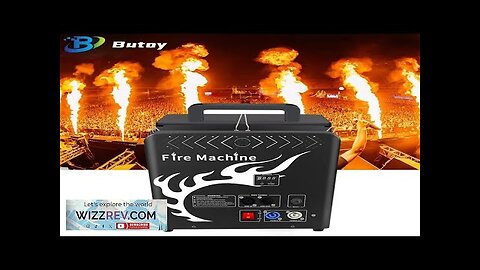 300W Fire Machine Three Heads DMX512 Control Flame Machine Stage Special Effect Review