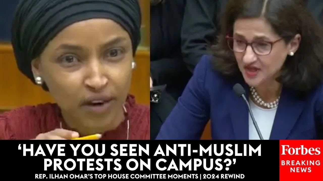 SUPERCUT: Ilhan Omar Grills University Presidents, Witnesses At House Hearings | 2024 Rewind