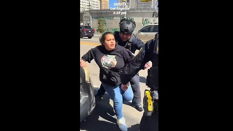 This woman is NOT above the law! She refused to remove her car from LA ICE facility