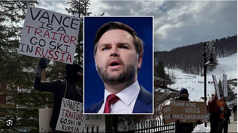 JD Vance's Ski Trip Interrupted by Protesters