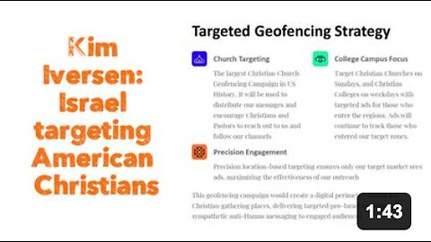 Kim Iversen: Israel targeting American Christians.
			