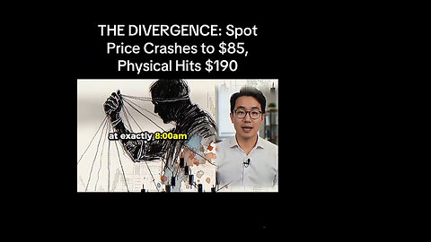 THE DIVERGENCE: Silver SPot Price Crashes to $85 Physical Hits $190