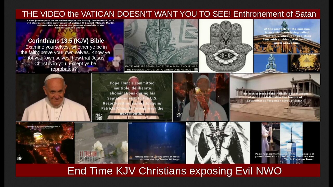 THE 2015 VIDEO the VATICAN DOESN'T WANT YOU TO SEE! Enthronement of Satan