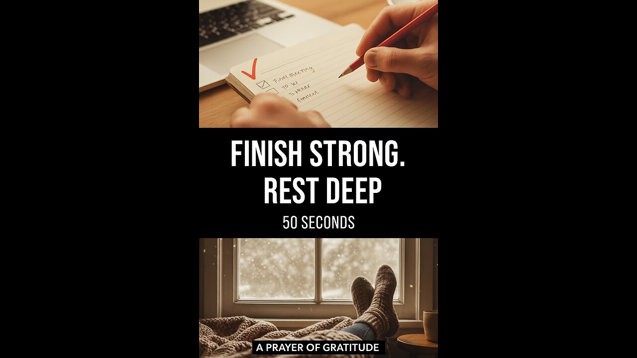 FINISH STRONG! 50 SECOND FRIDAY PRAYER TO PUSH BACK AGAINST WEEKEND WORRY