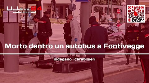 Morto dentro un autobus a Fontivegge indagano i carabinieri