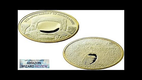 2020 New Apollo Anniversary Challenge Coin NASA Humans First Landing Commemorative Coins Review