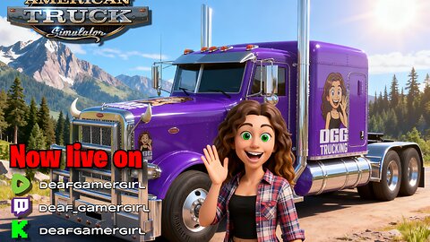 🔴 [FR/ENG] 🚚 Chill Drives with Deaf Gamer Girl: ATS Scenic Routes & Chats 🚚 !wheel💜 Oct RCP #17