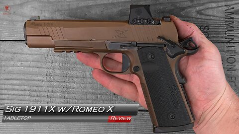 Sig 1911X w/ Romeo X Tabletop Review and Field Strip