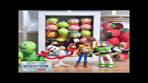 Disney Toy Story 4 Woody Buzz Lighty Forky Rex Action Figures Collection Review